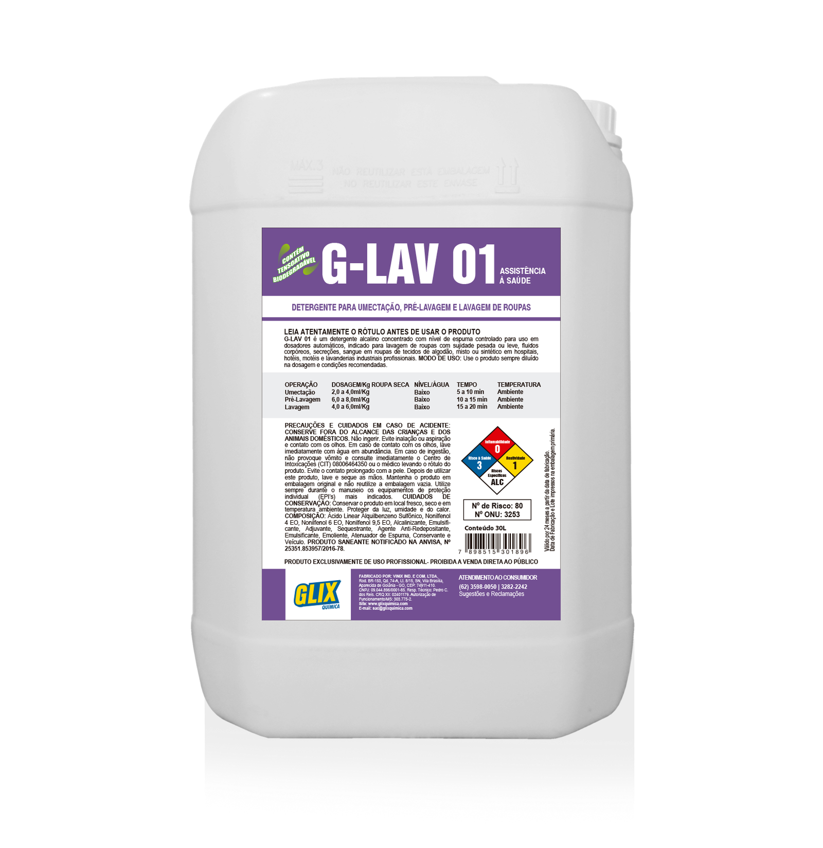 G-LAV 01 - Detergente Umectante